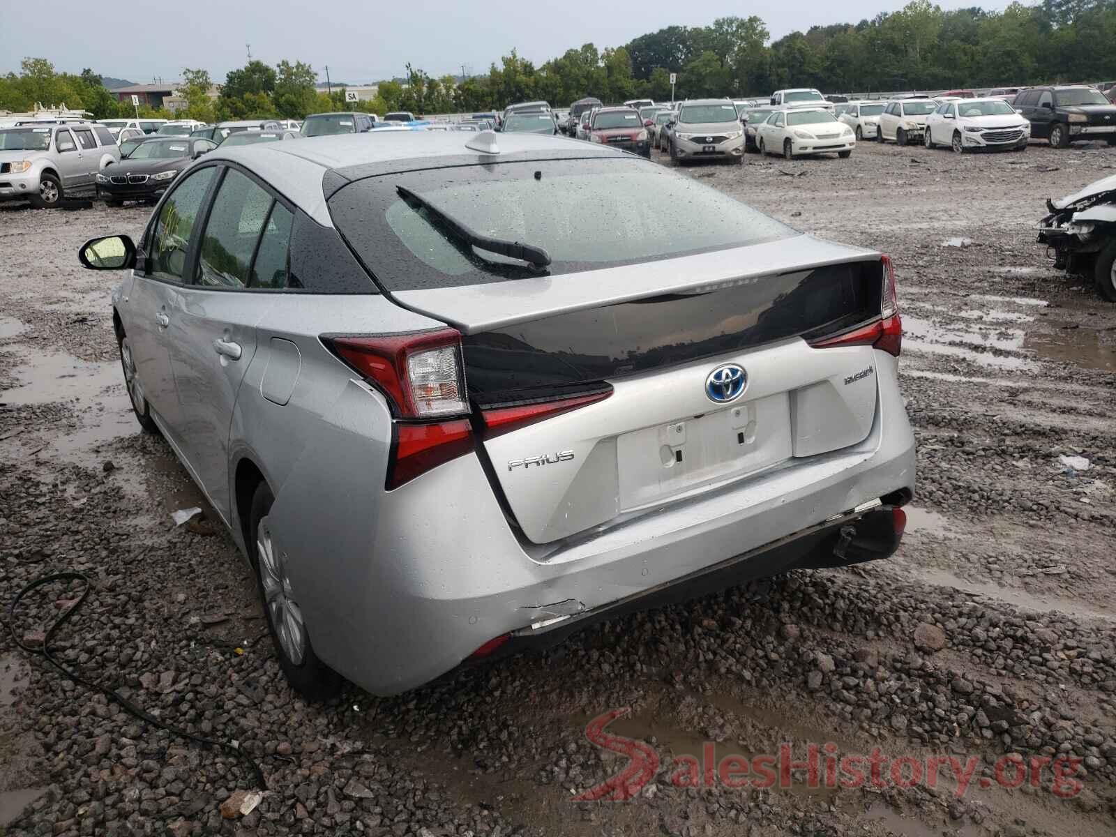 JTDKARFU5K3077694 2019 TOYOTA PRIUS