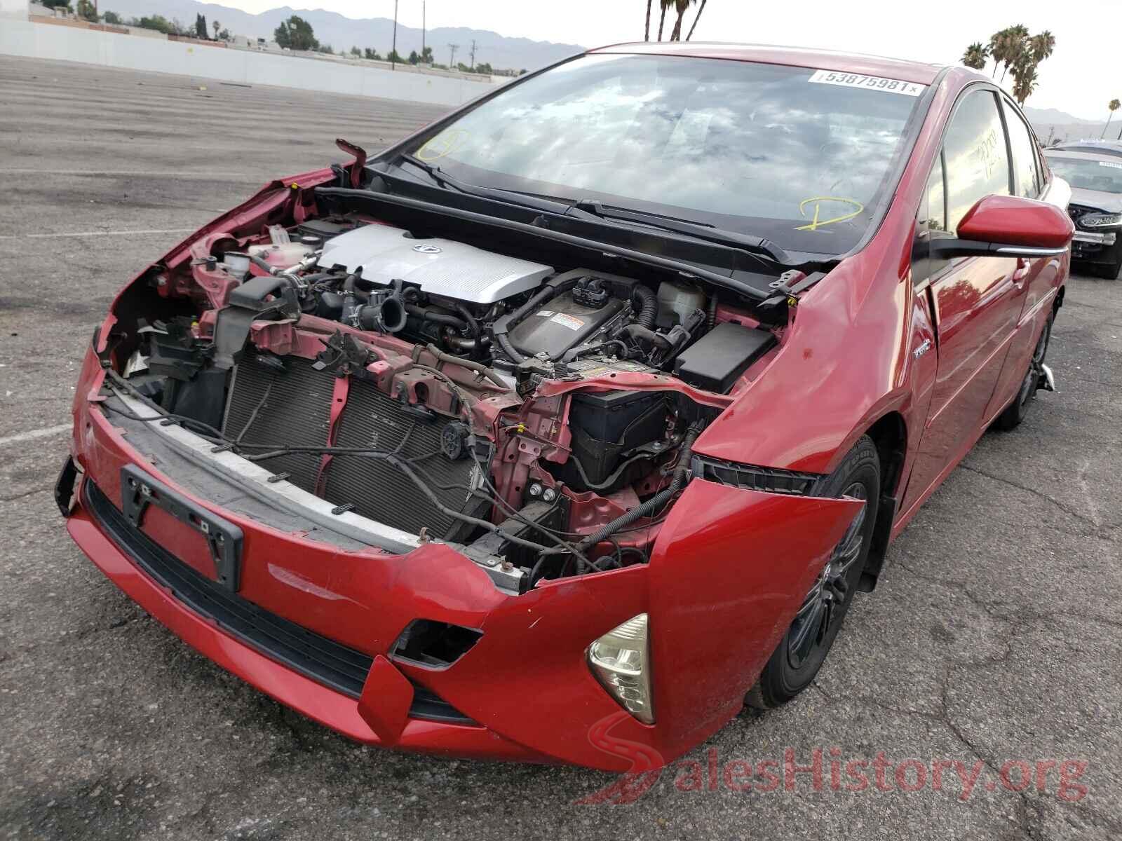 JTDKBRFU8G3528962 2016 TOYOTA PRIUS