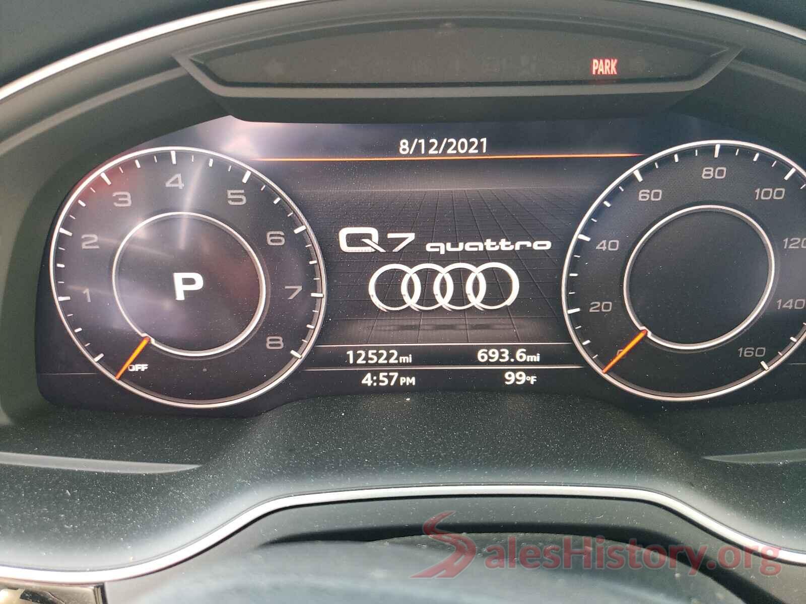 WA1LAAF71KD049301 2019 AUDI Q7