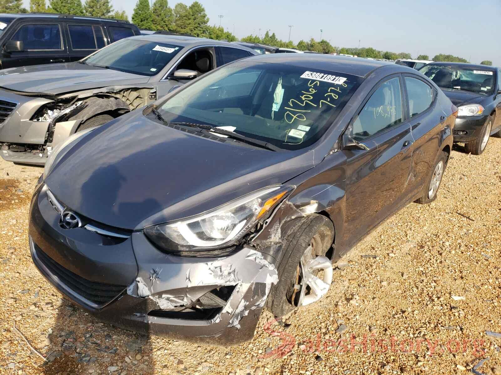 KMHDH4AE2GU642309 2016 HYUNDAI ELANTRA