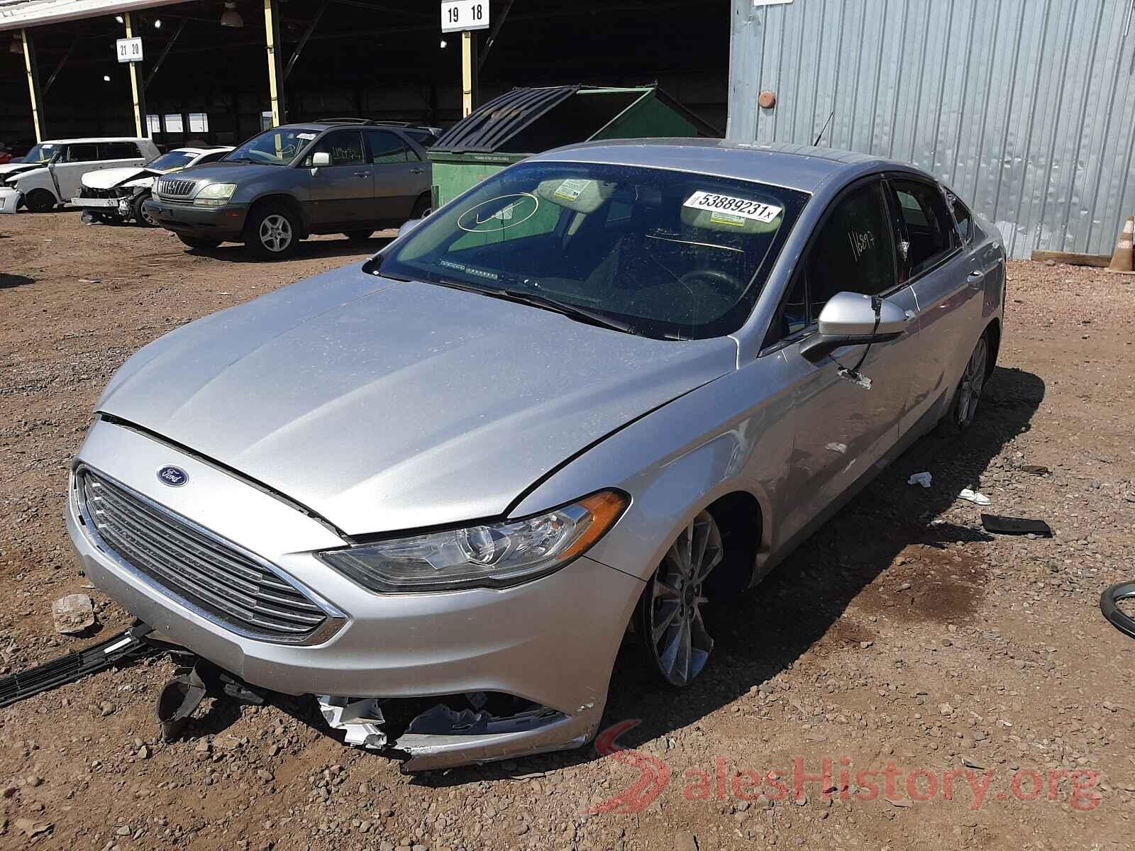 3FA6P0LU7HR386342 2017 FORD FUSION