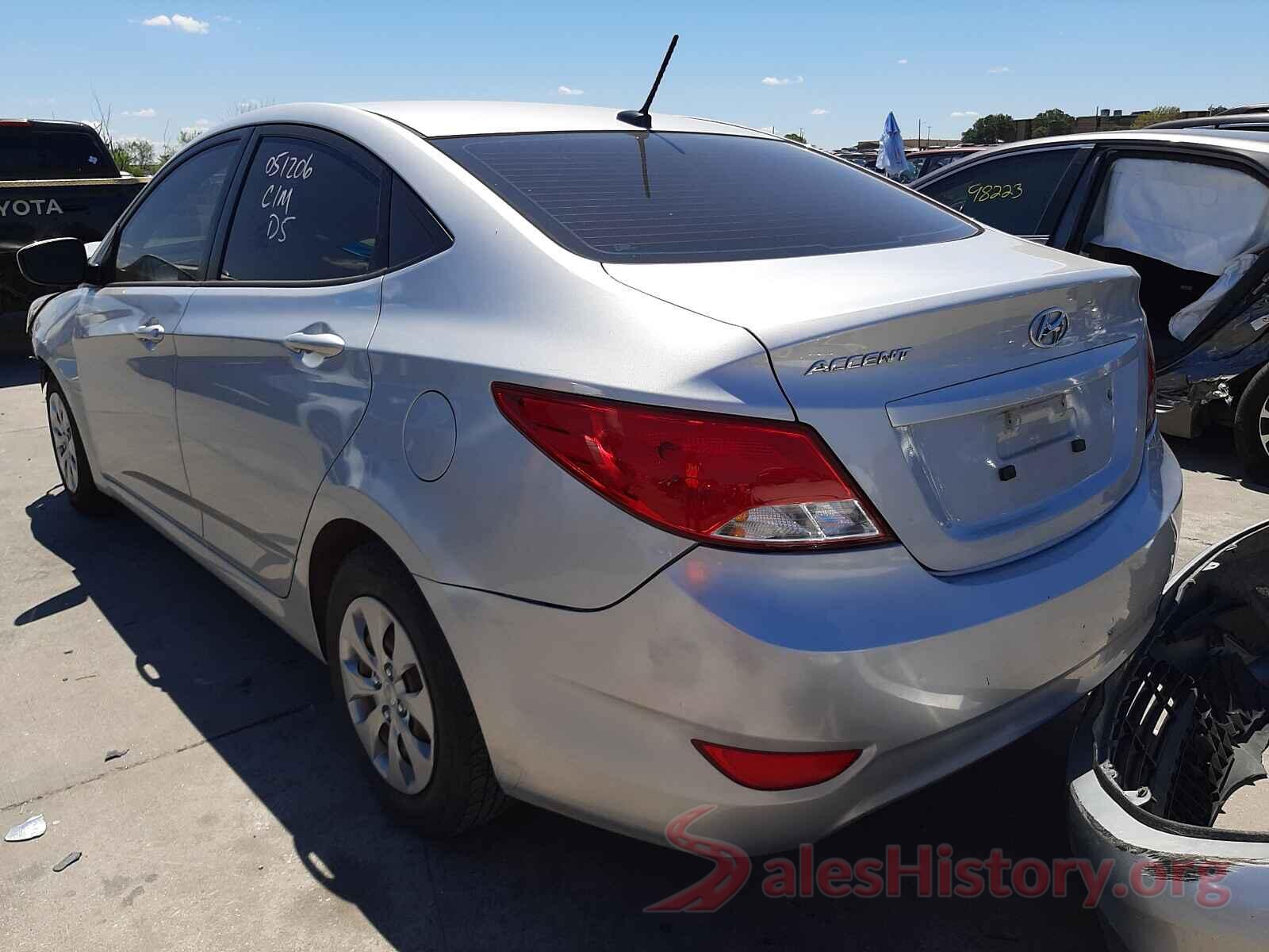 KMHCT4AE0GU002240 2016 HYUNDAI ACCENT