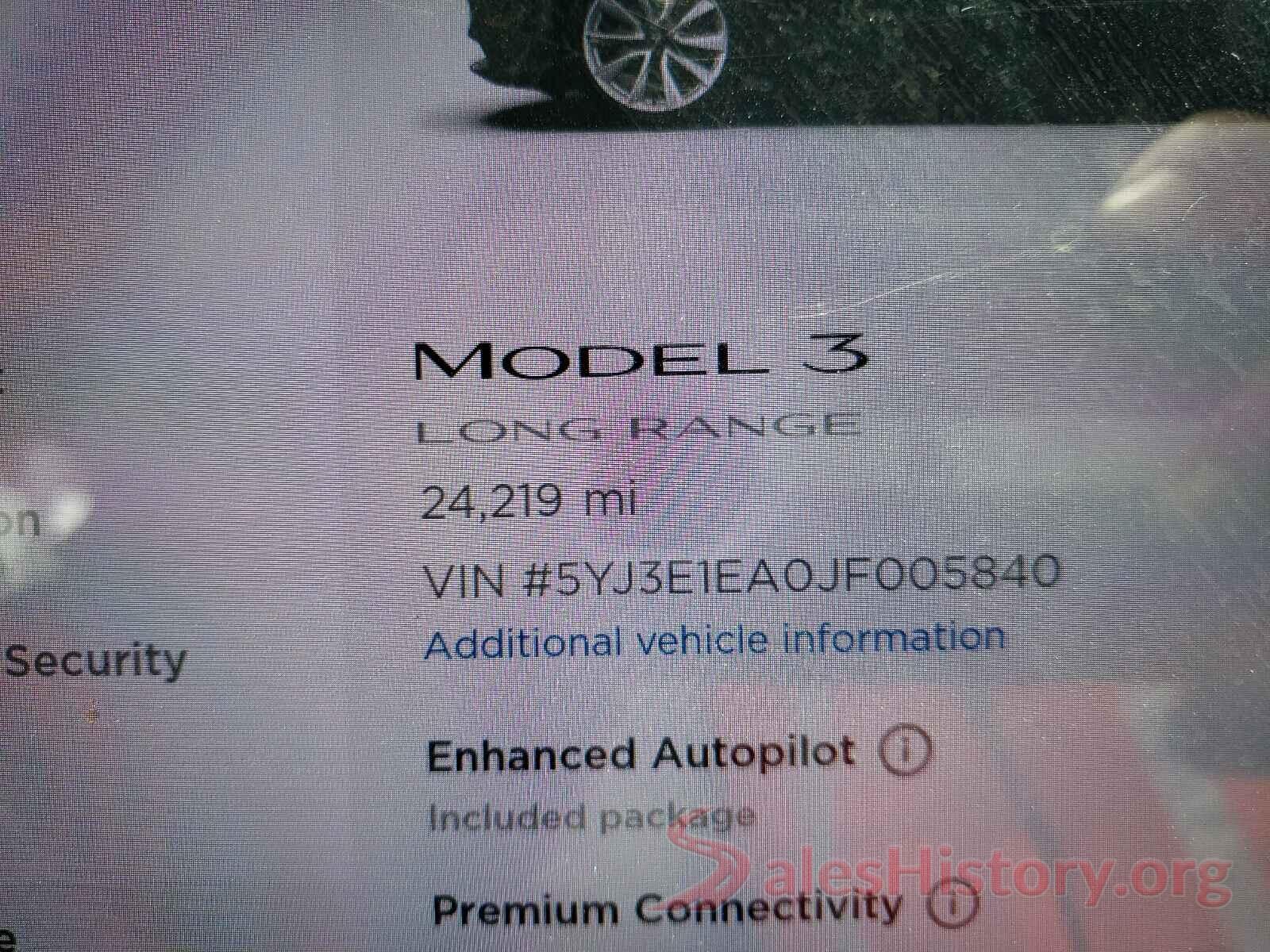 5YJ3E1EA0JF005840 2018 TESLA MODEL S