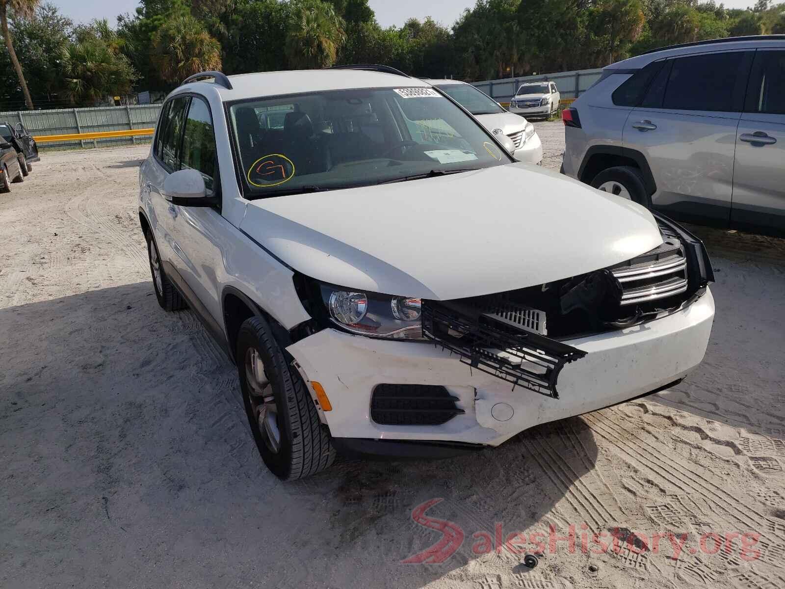 WVGAV7AX8GW607132 2016 VOLKSWAGEN TIGUAN