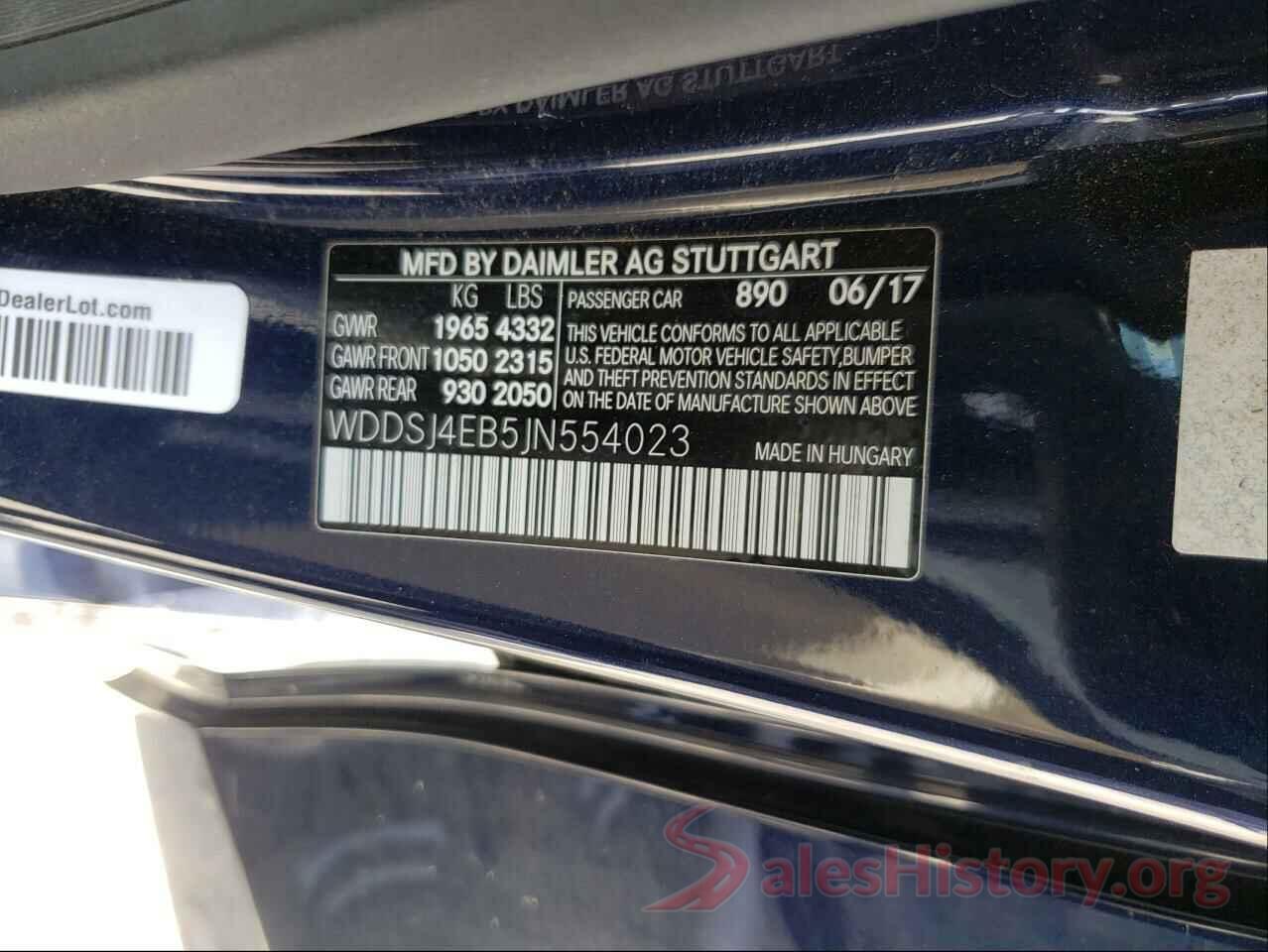 WDDSJ4EB5JN554023 2018 MERCEDES-BENZ CLA-CLASS