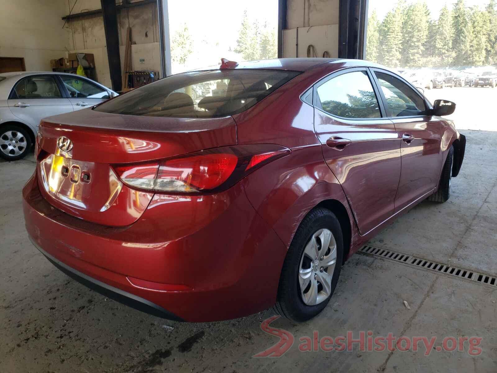 5NPDH4AE9GH750912 2016 HYUNDAI ELANTRA