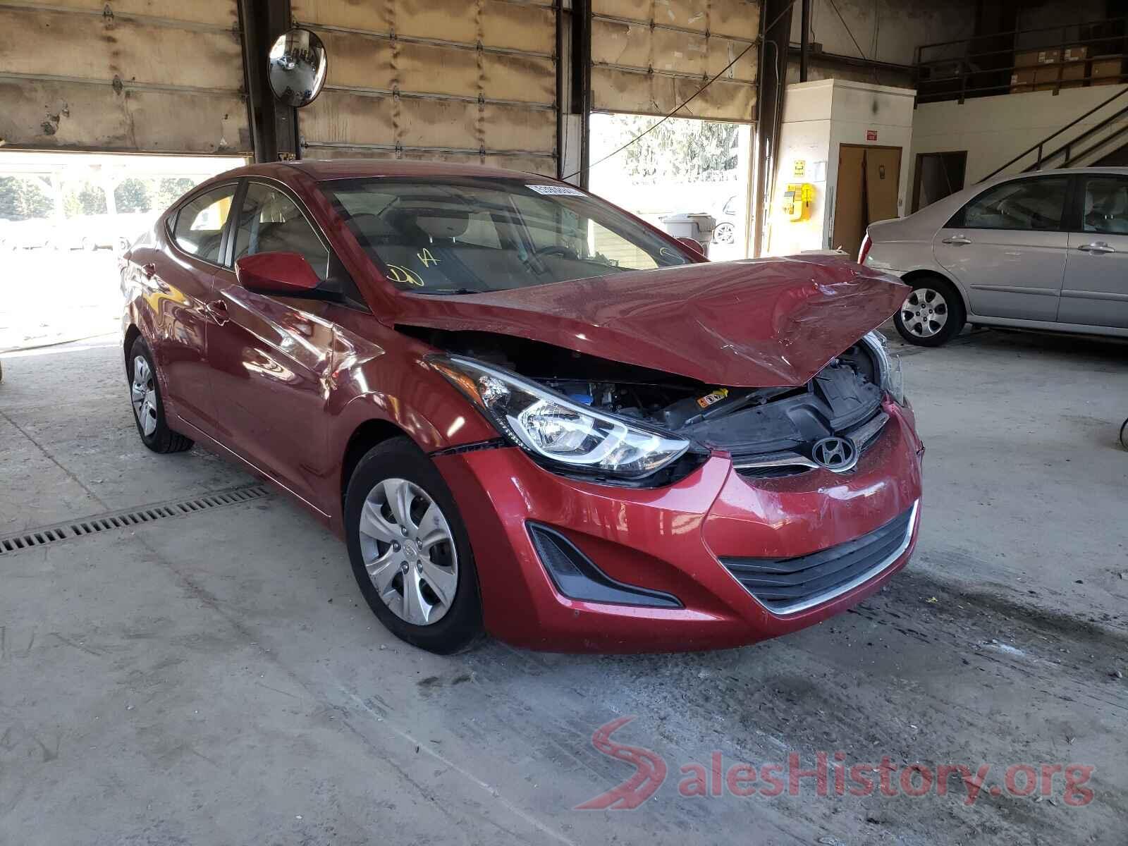 5NPDH4AE9GH750912 2016 HYUNDAI ELANTRA