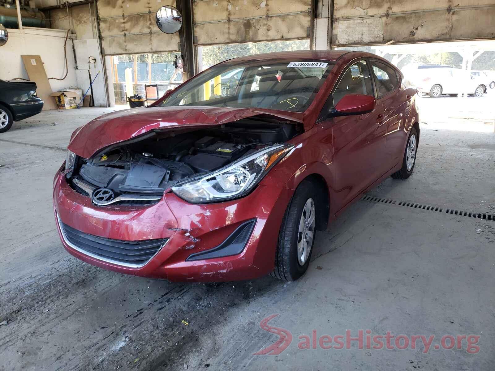 5NPDH4AE9GH750912 2016 HYUNDAI ELANTRA