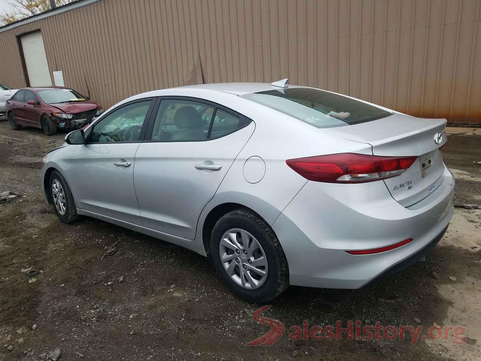 KMHD74LFXHU070142 2017 HYUNDAI ELANTRA