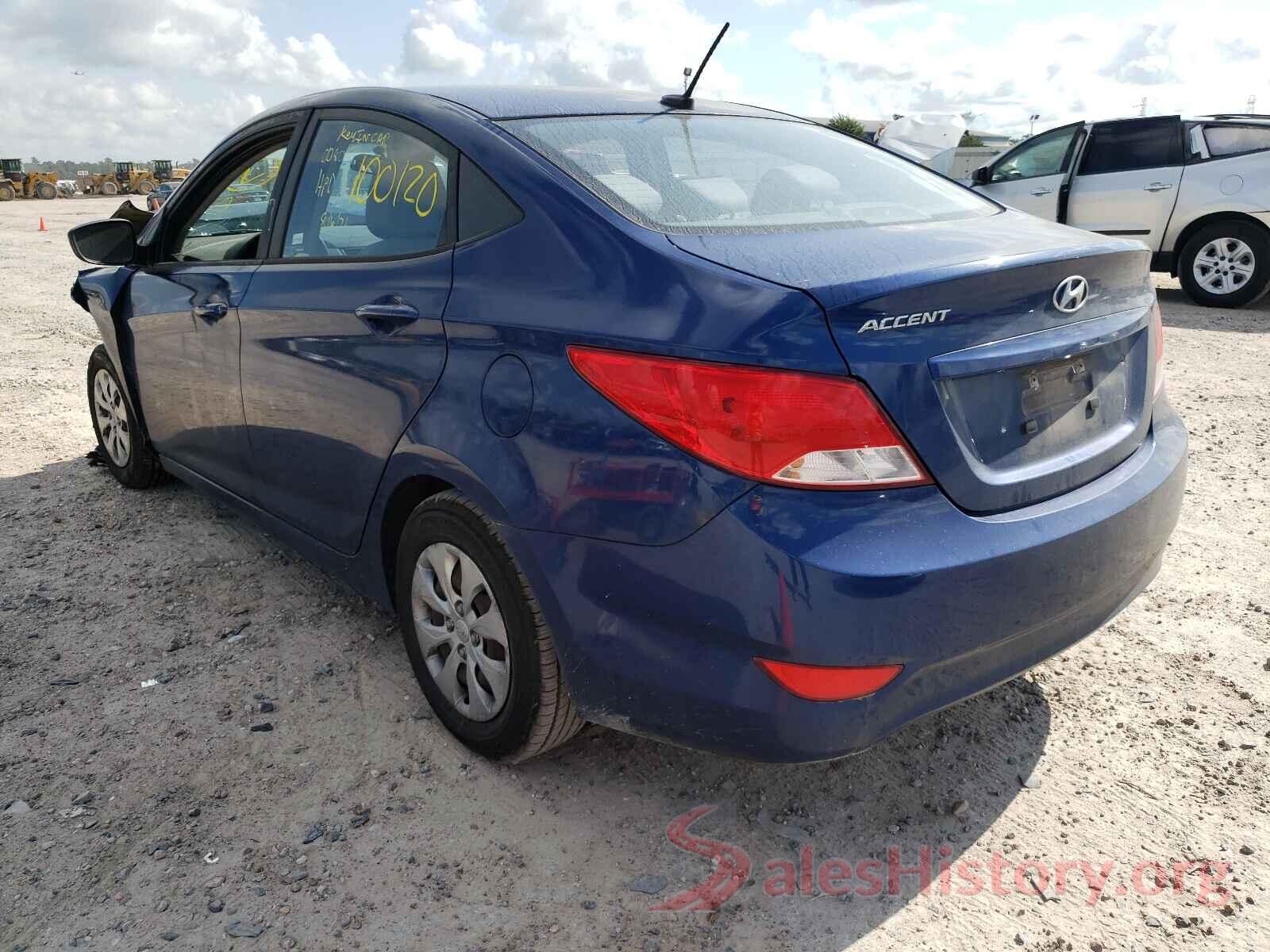 KMHCT4AE0GU124628 2016 HYUNDAI ACCENT