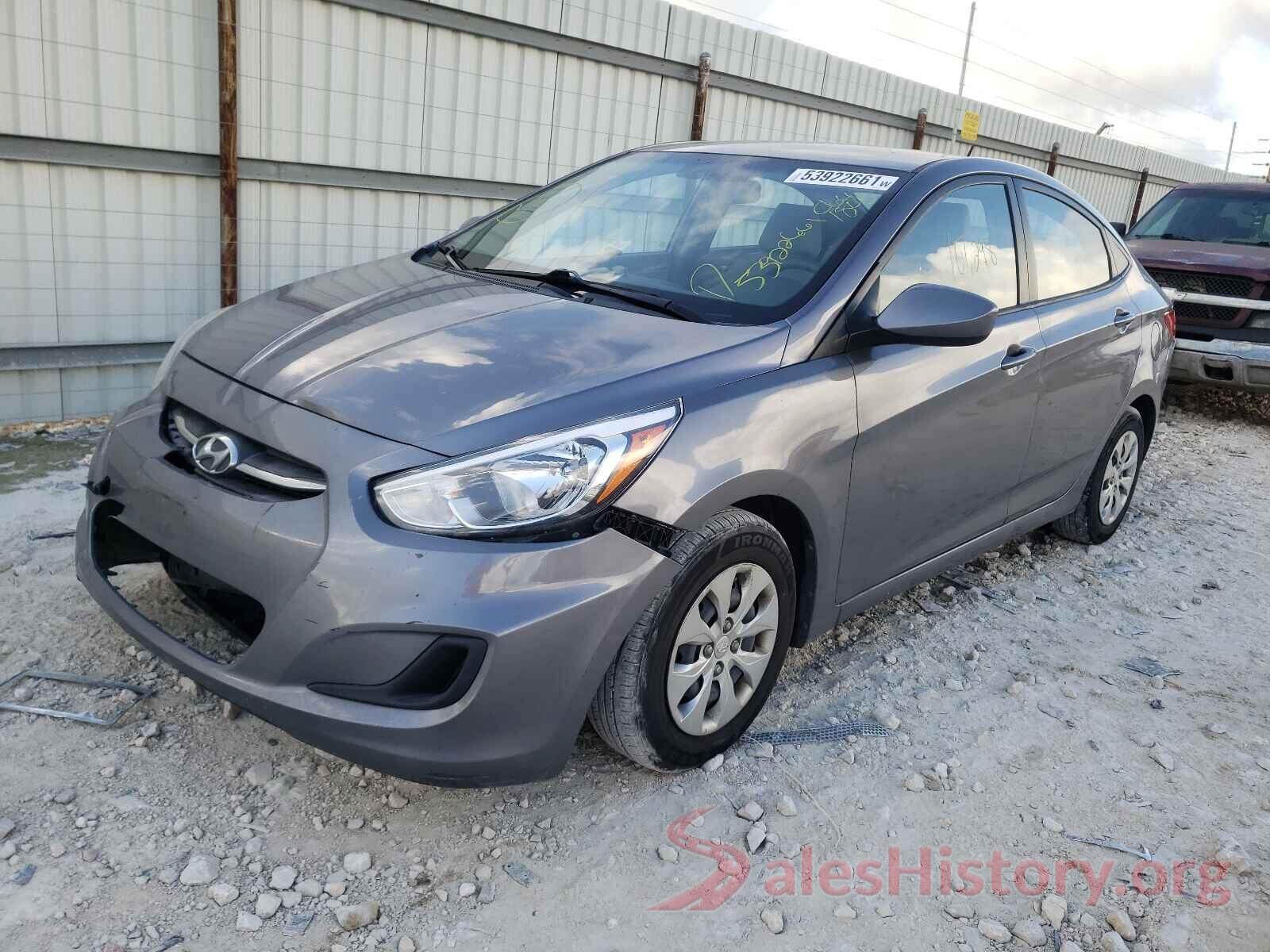 KMHCT4AE7GU064184 2016 HYUNDAI ACCENT