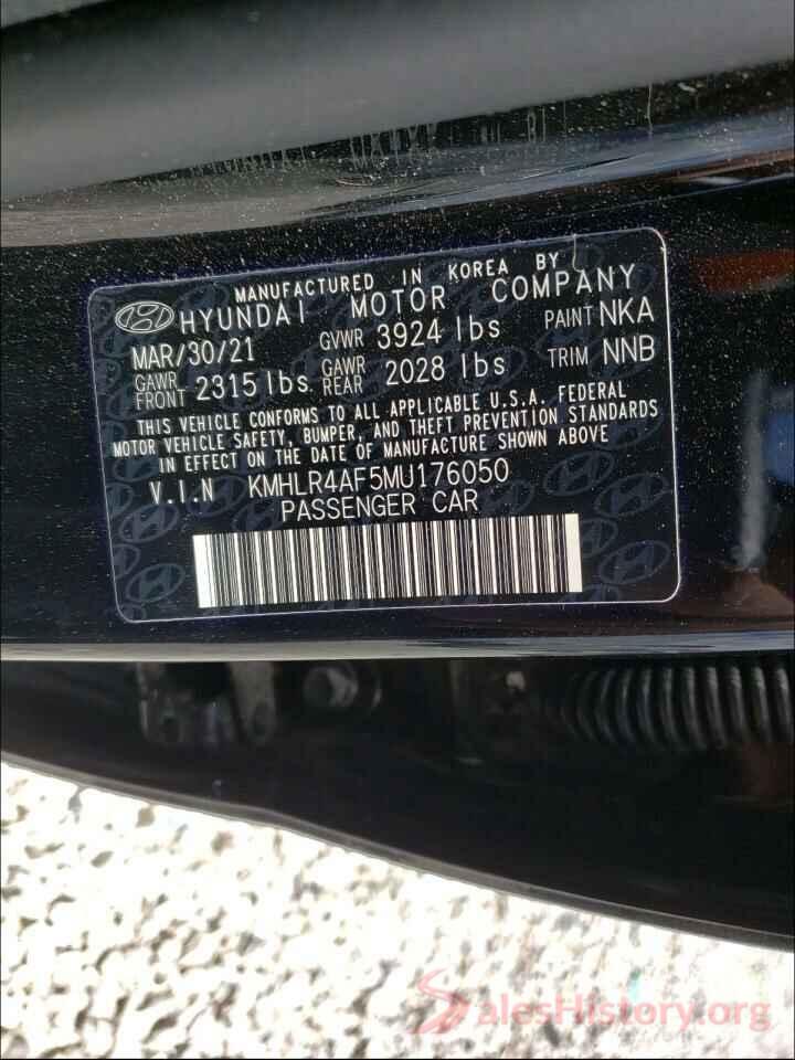 KMHLR4AF5MU176050 2021 HYUNDAI ELANTRA