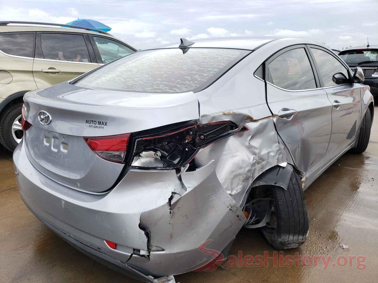 5NPDH4AE7GH795380 2016 HYUNDAI ELANTRA