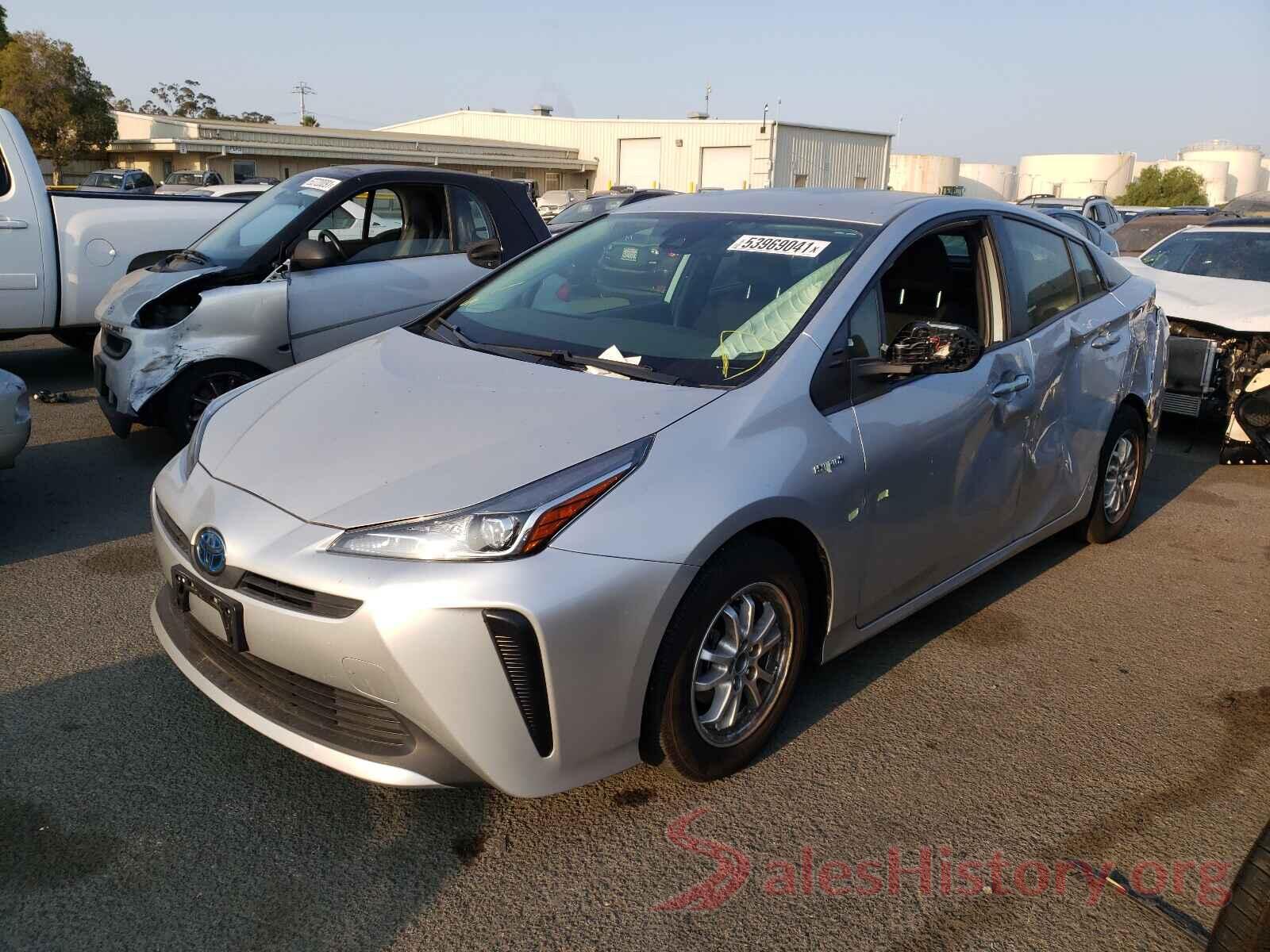 JTDKARFU5K3092955 2019 TOYOTA PRIUS