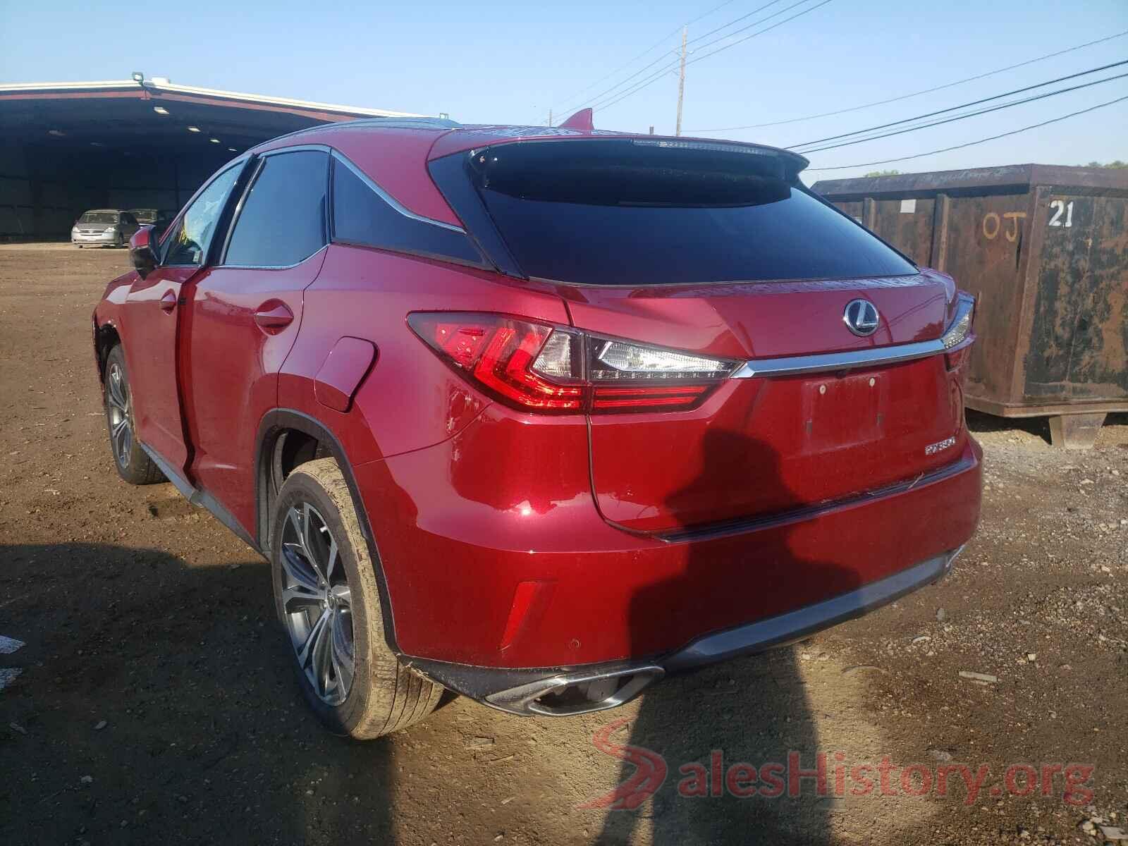 2T2ZZMCA6HC062511 2017 LEXUS RX350