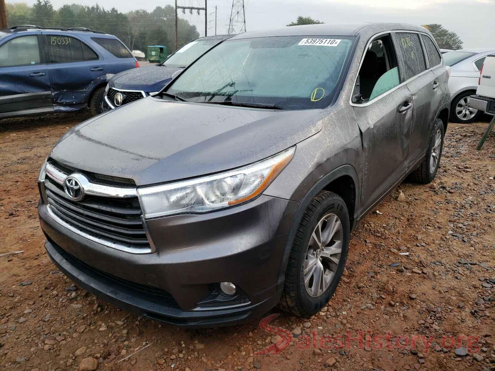 5TDZKRFH6GS168784 2016 TOYOTA HIGHLANDER