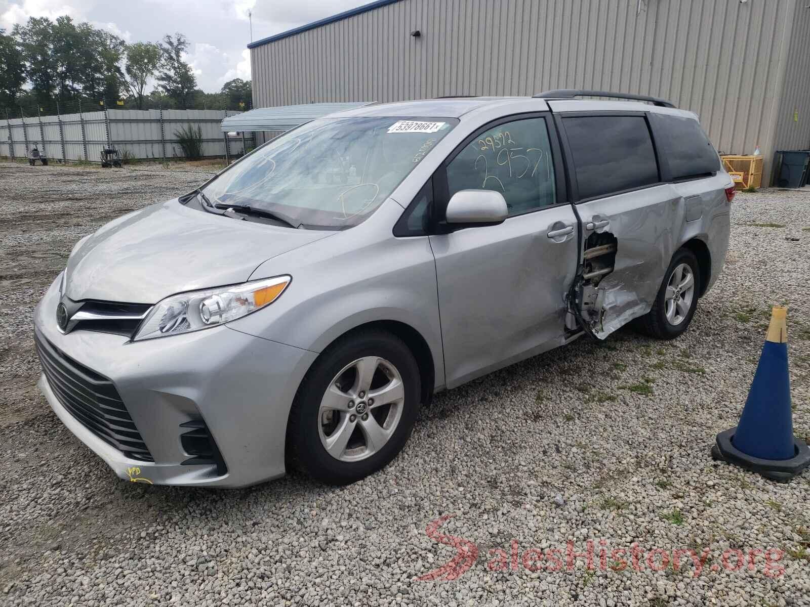 5TDKZ3DC6KS966745 2019 TOYOTA SIENNA