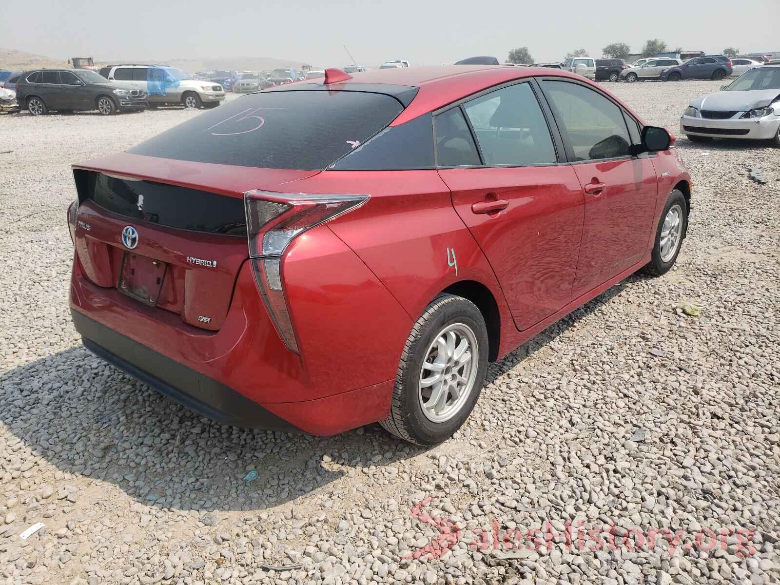 JTDKARFU9G3521683 2016 TOYOTA PRIUS