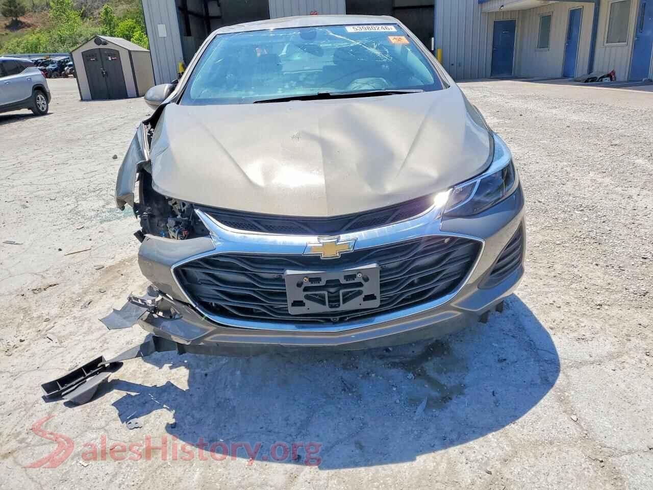 2019 CHEVROLET CRUZE VIN 1G1BE5SM1K7112428, rear view