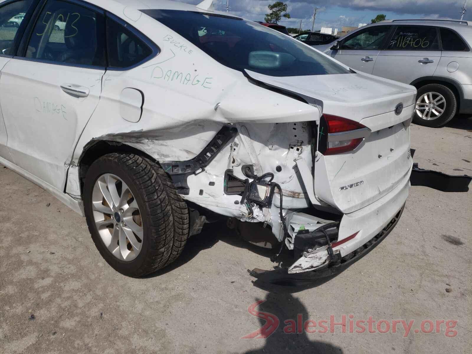 3FA6P0MU0KR181113 2019 FORD FUSION