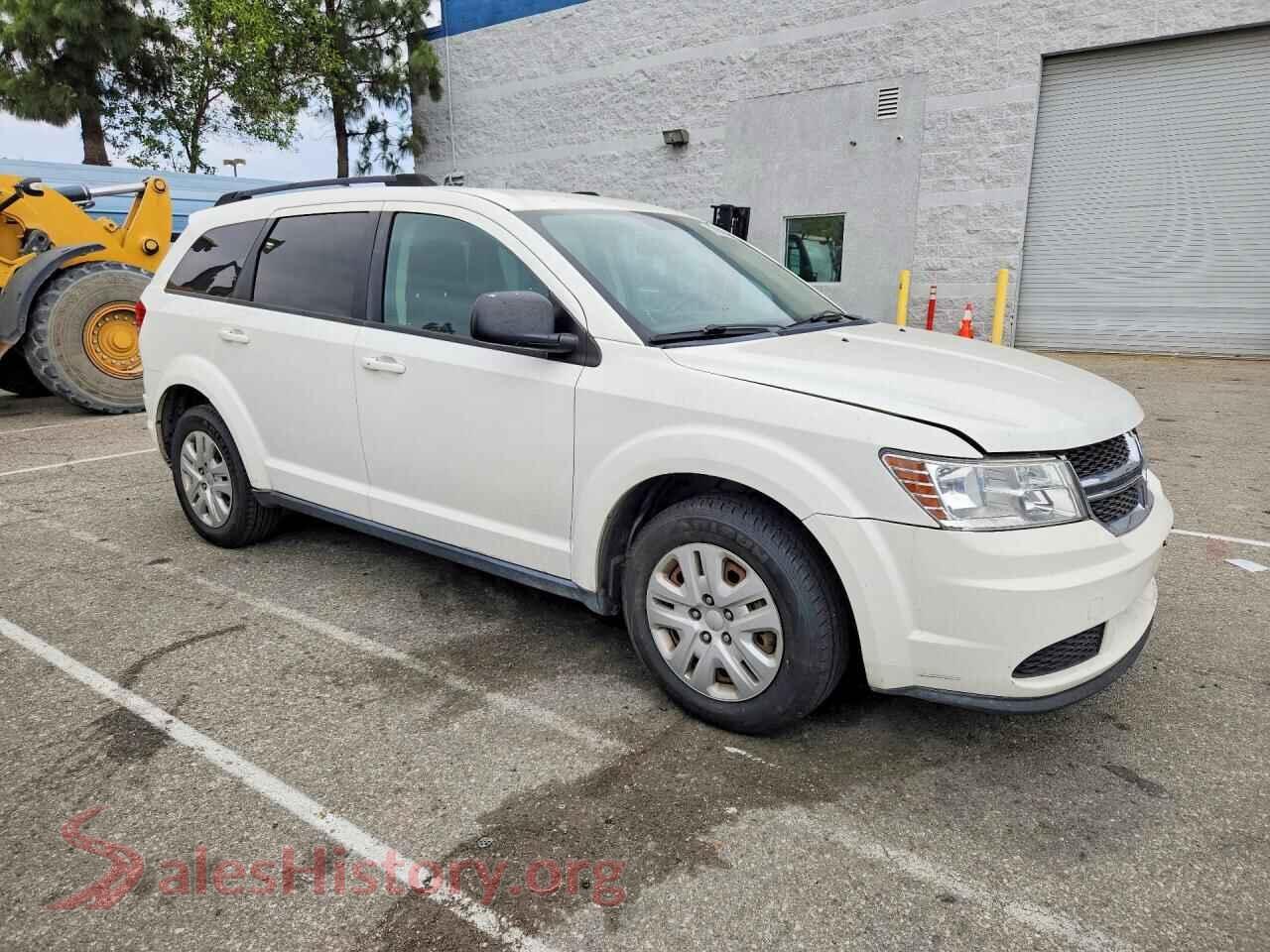 2018 DODGE JOURNEY VIN 3C4PDCABXJT236373, rear 3/4 view