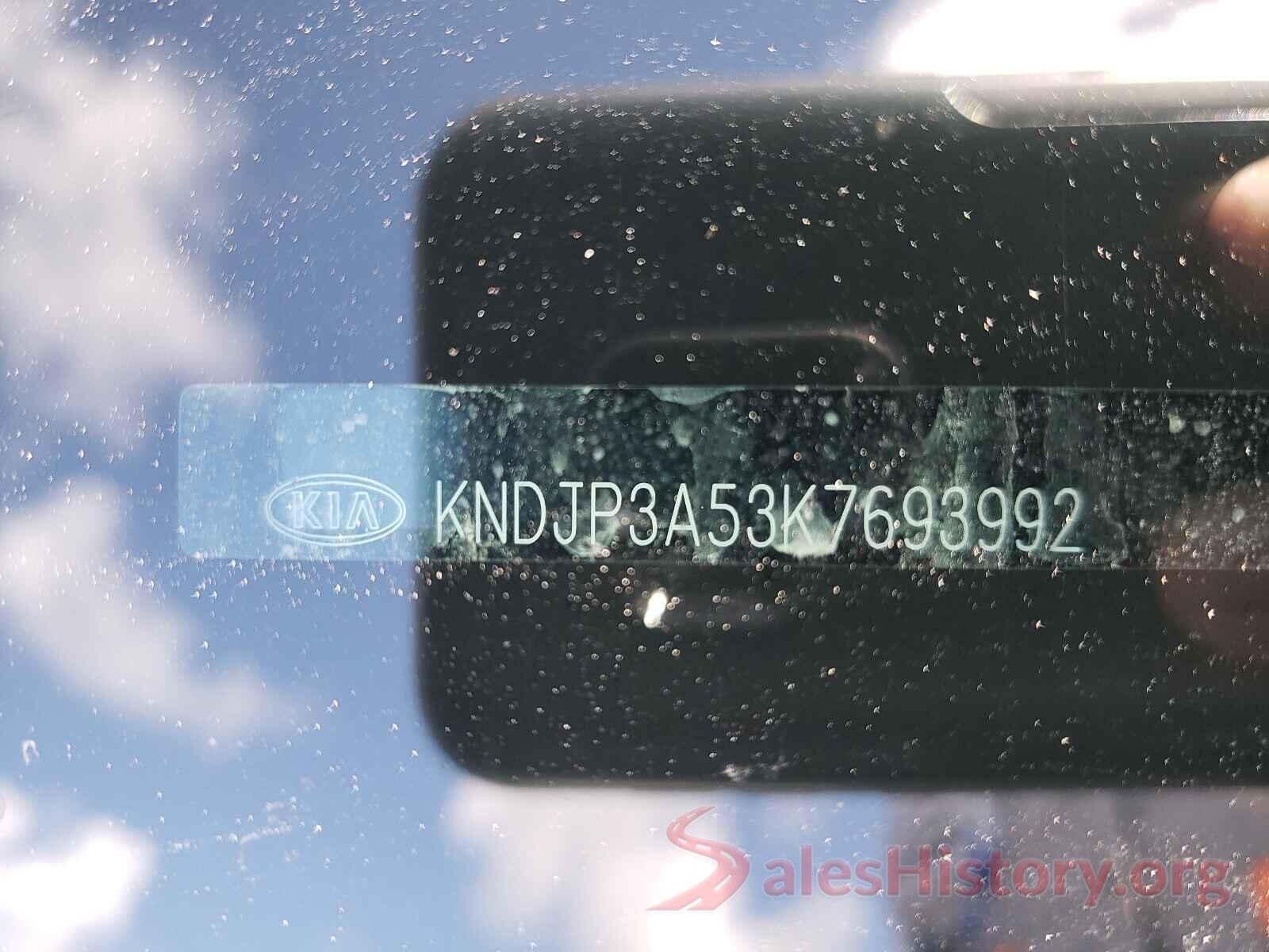 KNDJP3A53K7693992 2019 KIA SOUL