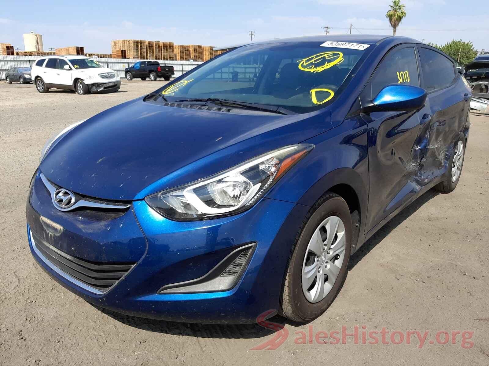 5NPDH4AE6GH735025 2016 HYUNDAI ELANTRA