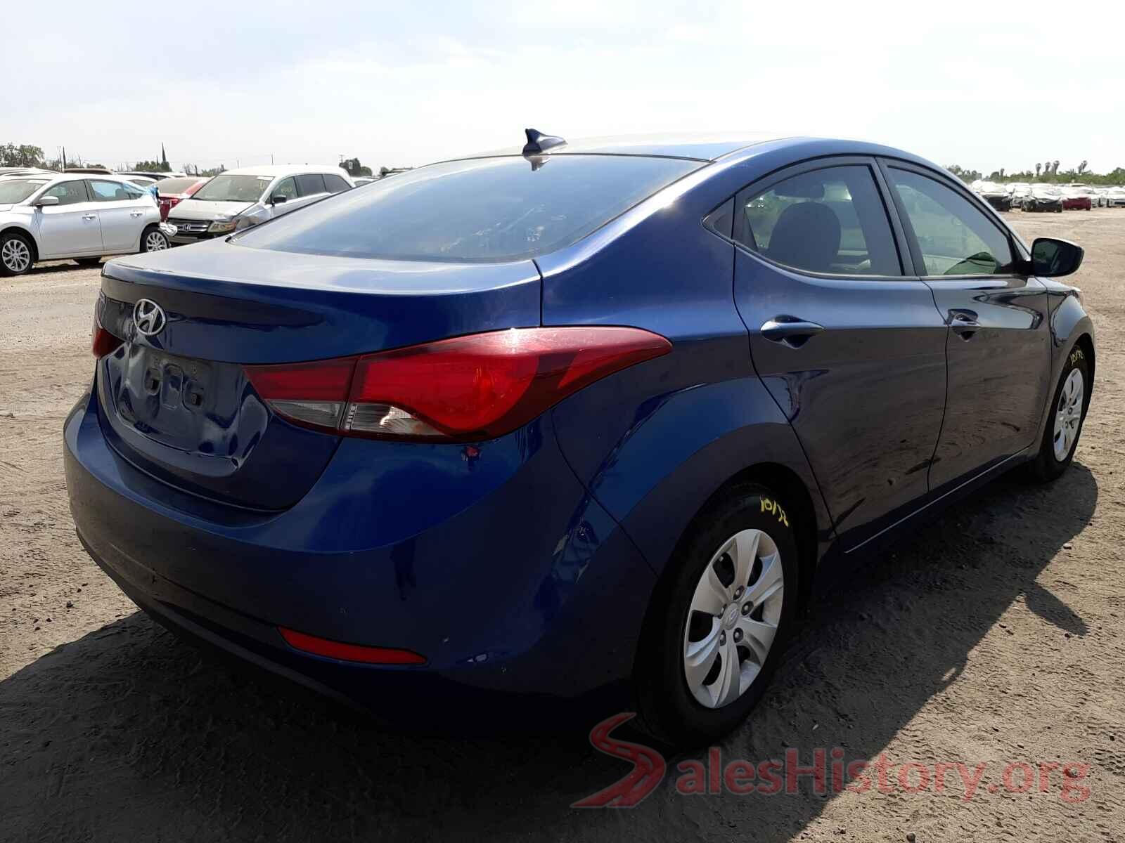 5NPDH4AE6GH735025 2016 HYUNDAI ELANTRA