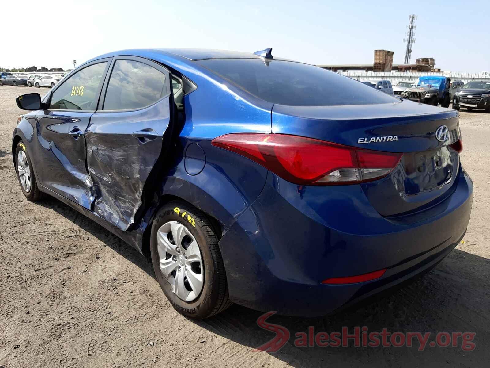 5NPDH4AE6GH735025 2016 HYUNDAI ELANTRA