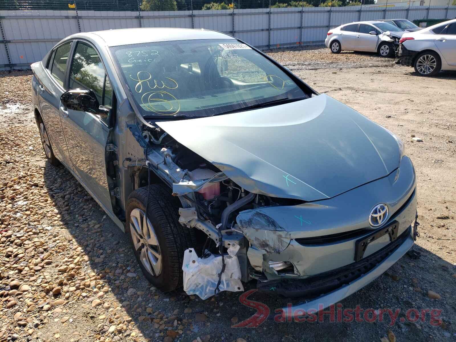 JTDKARFU9G3504883 2016 TOYOTA PRIUS