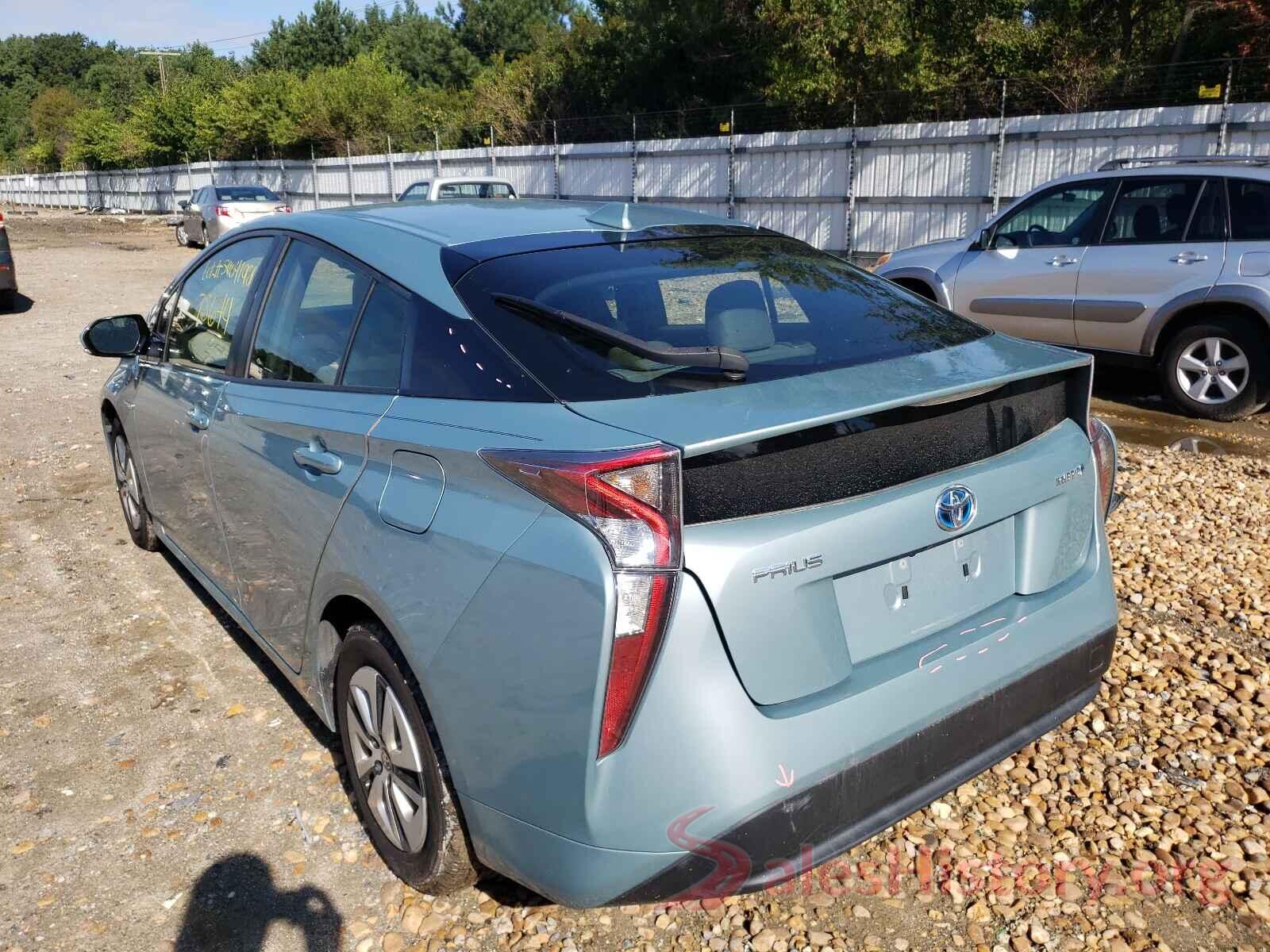 JTDKARFU9G3504883 2016 TOYOTA PRIUS