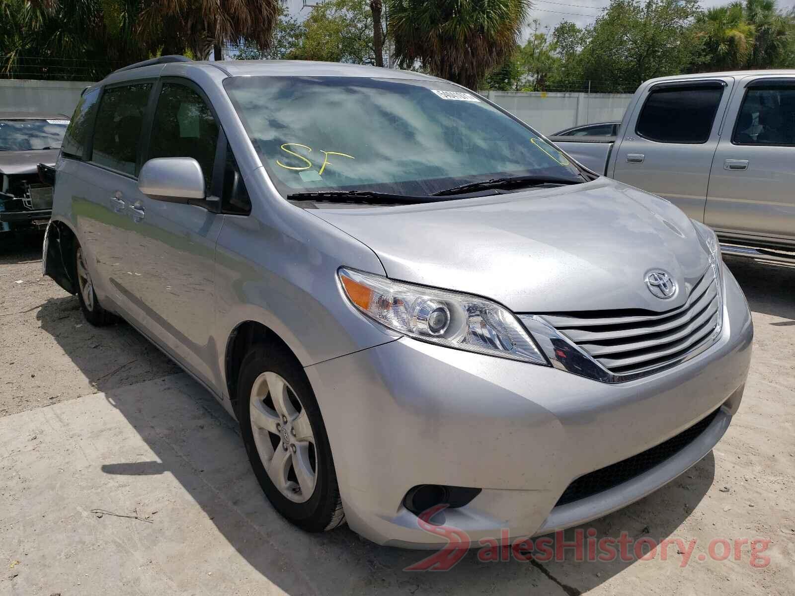 5TDKZ3DC8HS889837 2017 TOYOTA SIENNA