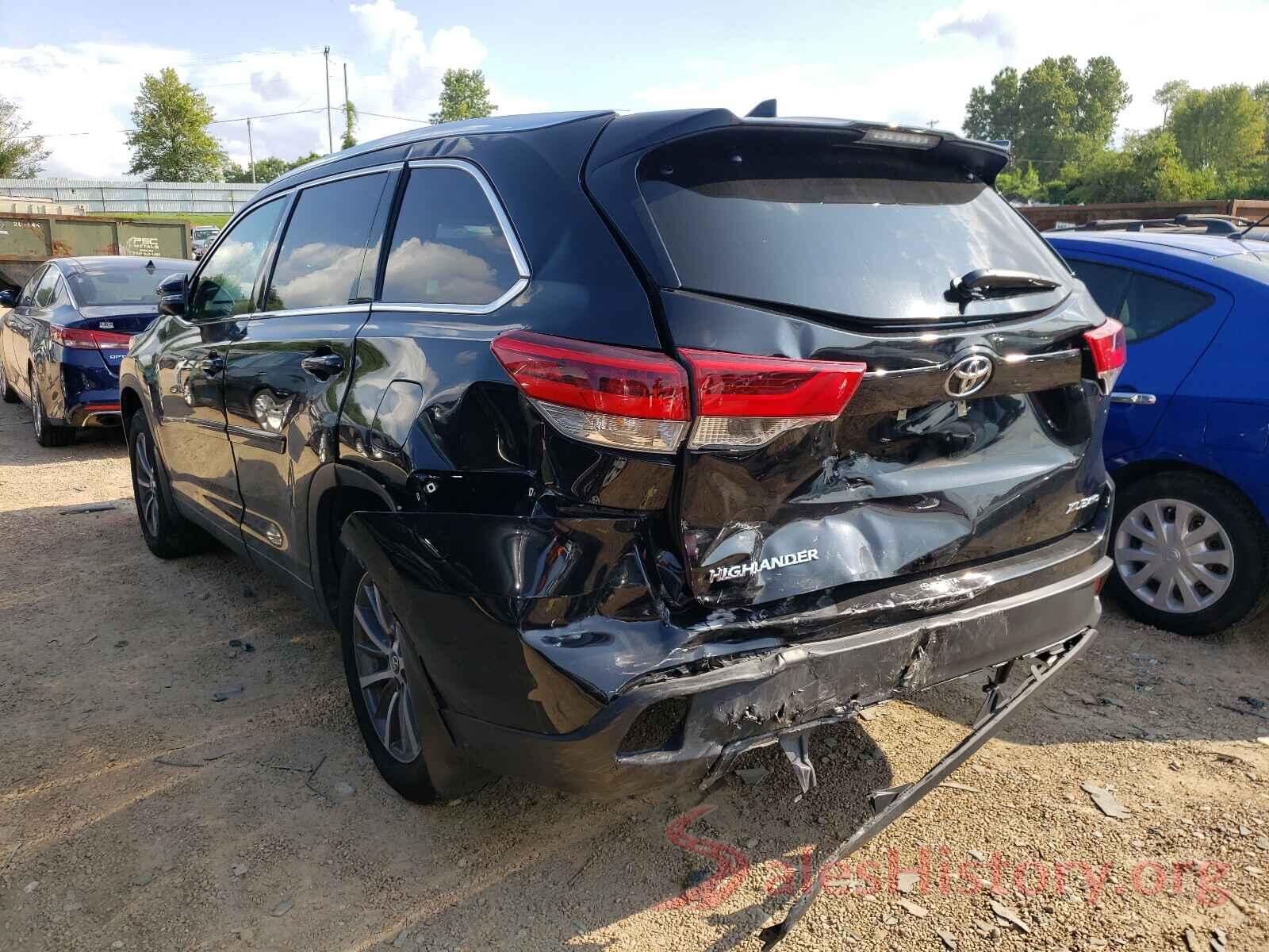 5TDJZRFH0KS619600 2019 TOYOTA HIGHLANDER