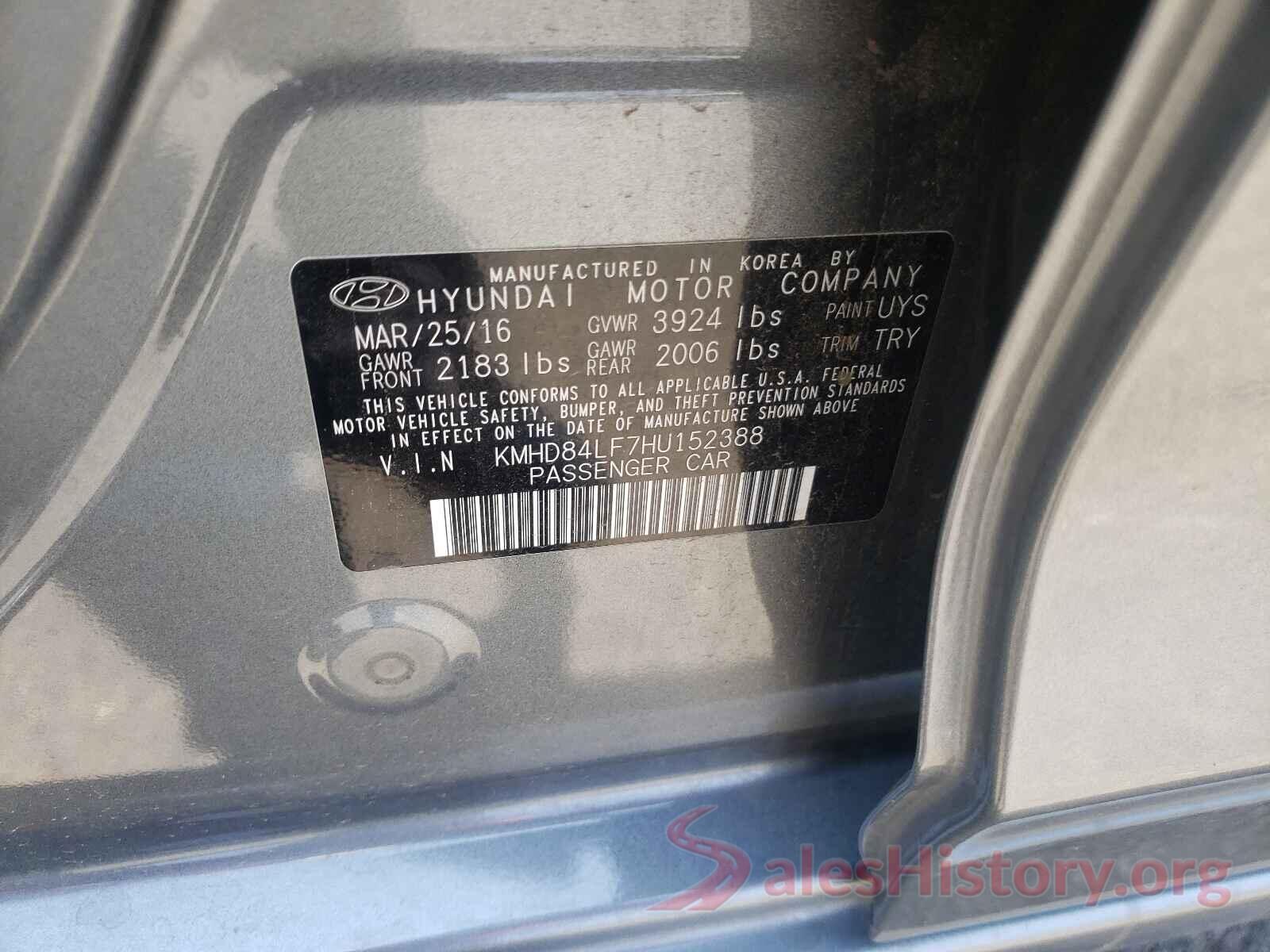 KMHD84LF7HU152388 2017 HYUNDAI ELANTRA