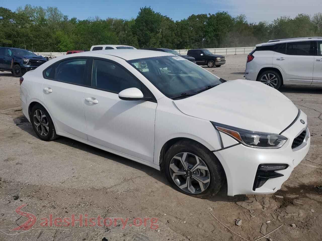 2021 KIA FORTE VIN 3KPF24AD3ME404095, rear 3/4 view