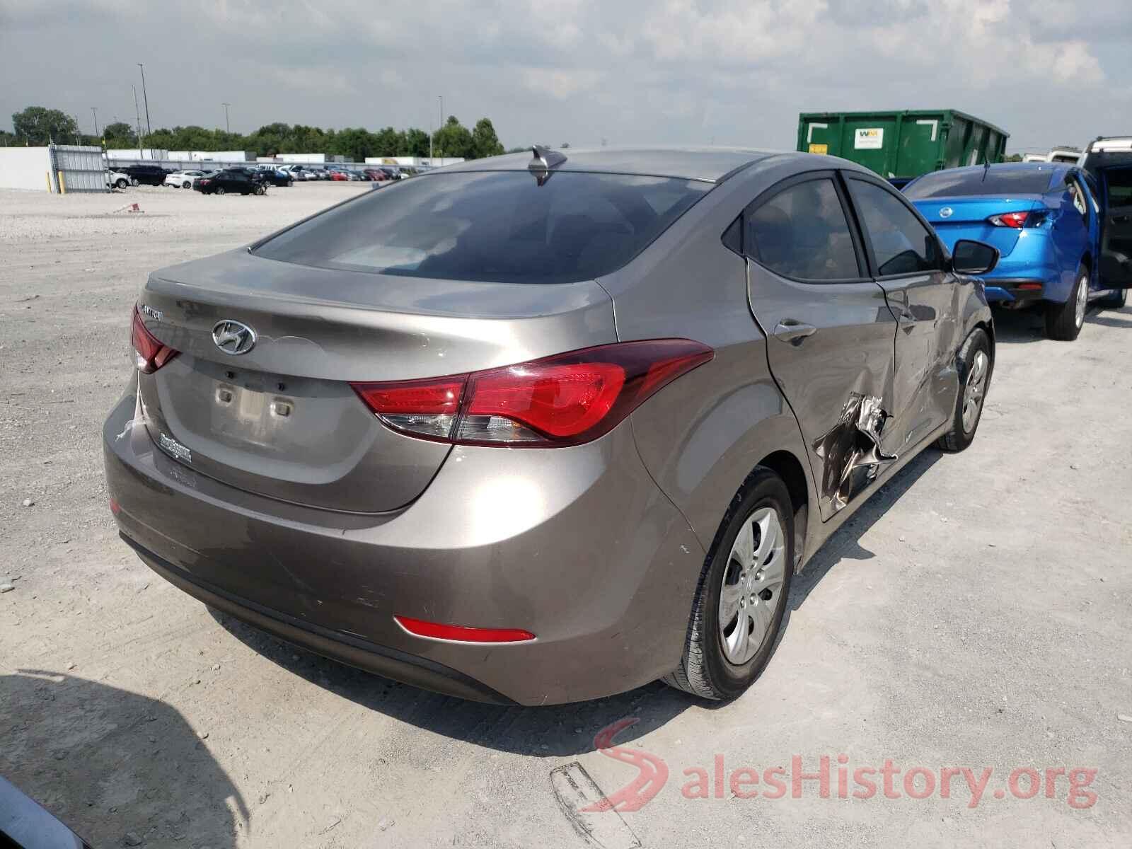 5NPDH4AE4GH673673 2016 HYUNDAI ELANTRA