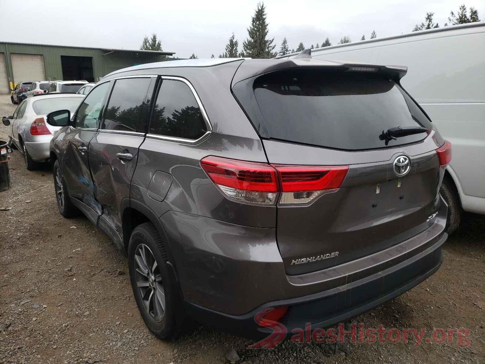 5TDJZRFHXKS916826 2019 TOYOTA HIGHLANDER