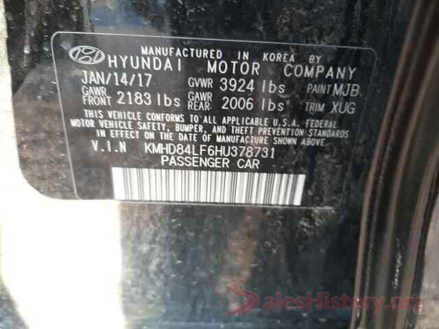 KMHD84LF6HU378731 2017 HYUNDAI ELANTRA