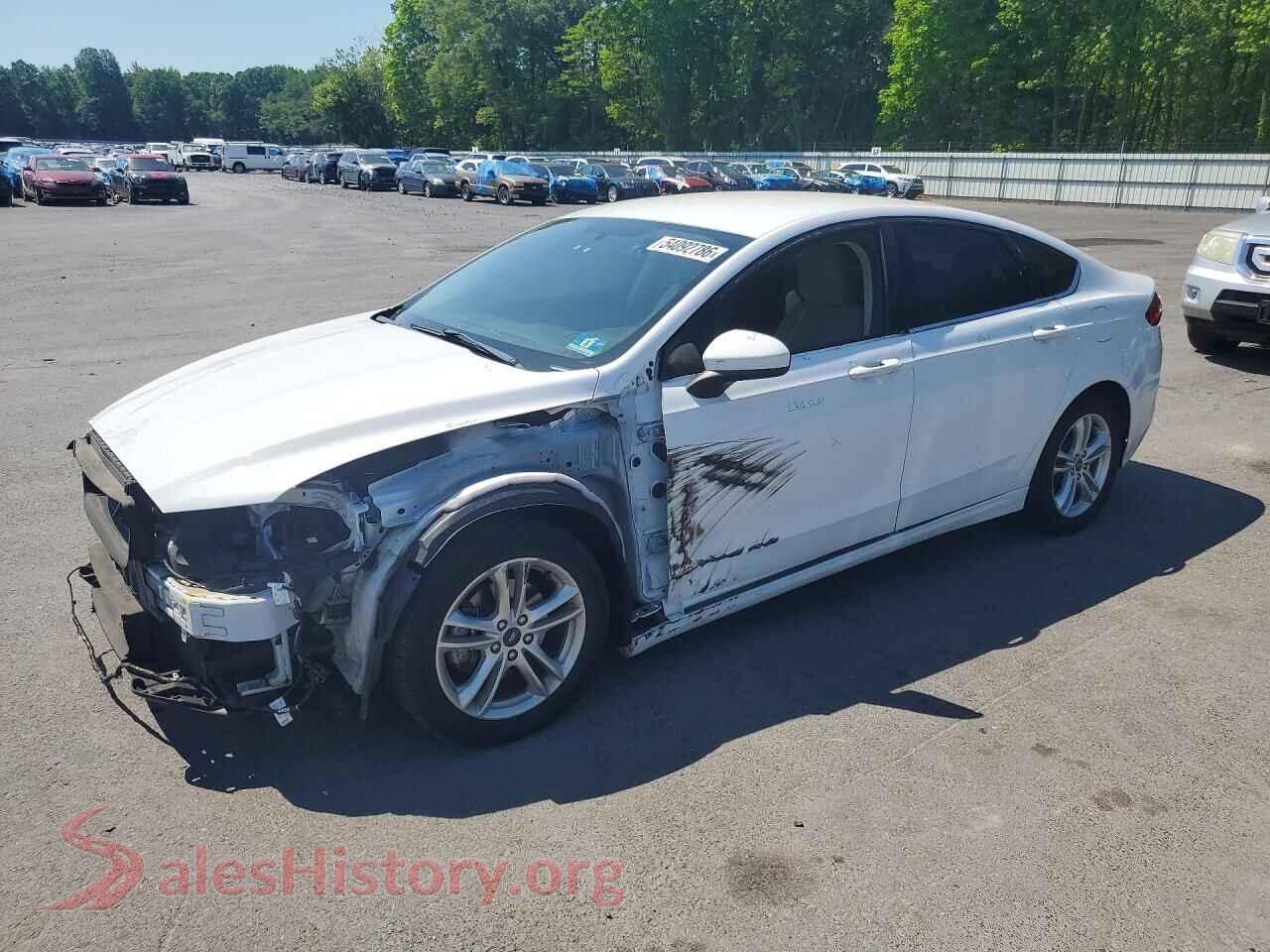 2018 FORD FUSION VIN 3FA6P0HD1JR255163, auction photo