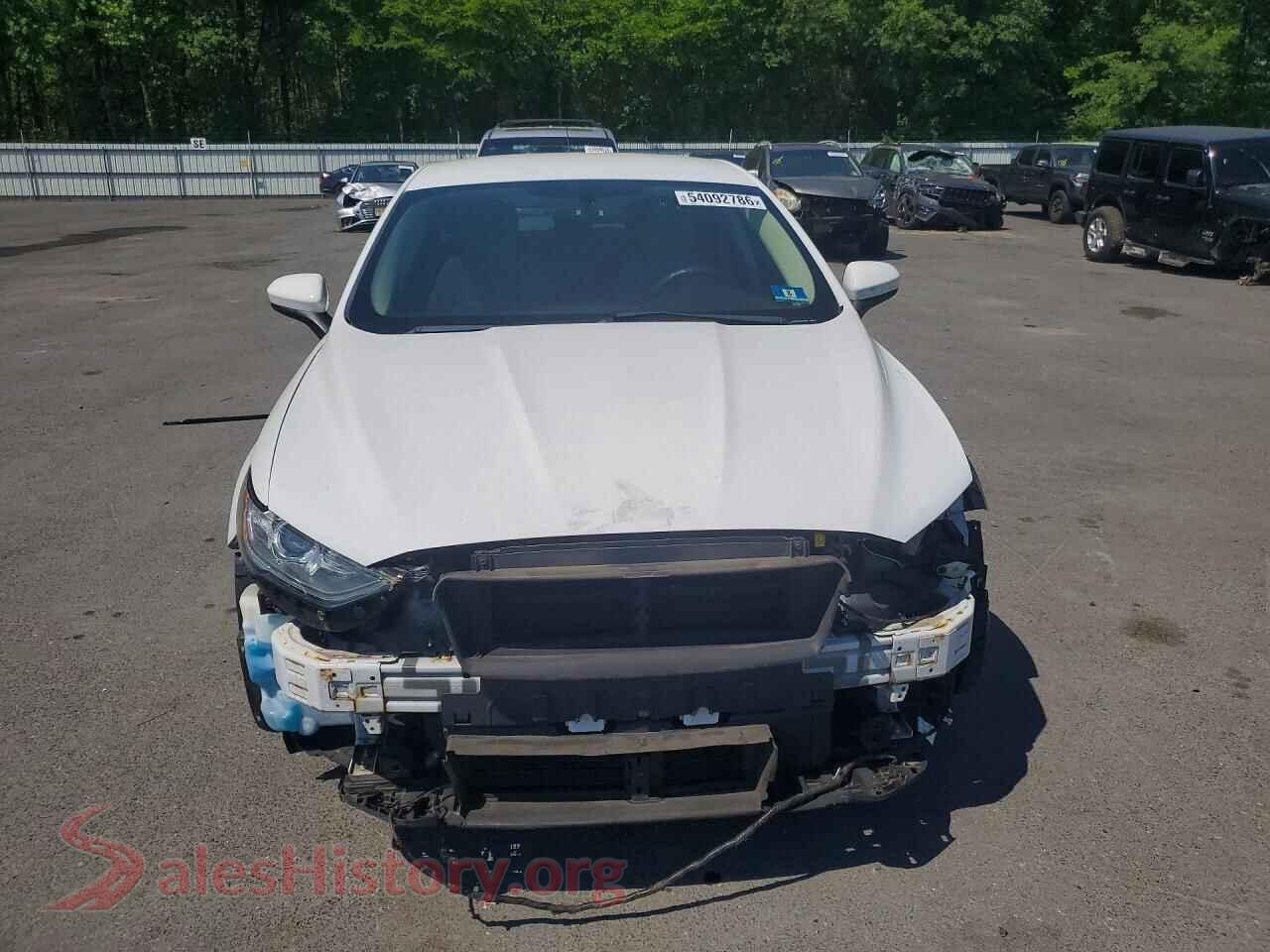 2018 FORD FUSION VIN 3FA6P0HD1JR255163, rear view