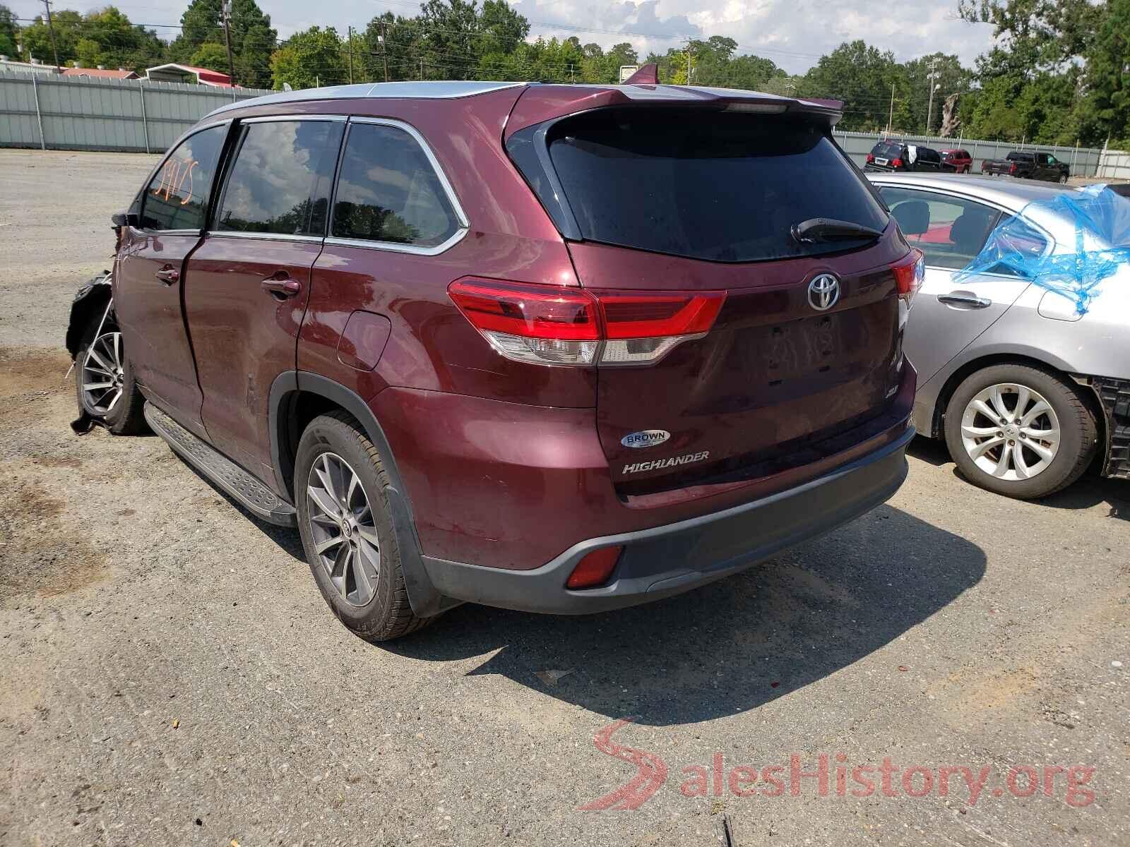 5TDKZRFHXHS220612 2017 TOYOTA HIGHLANDER