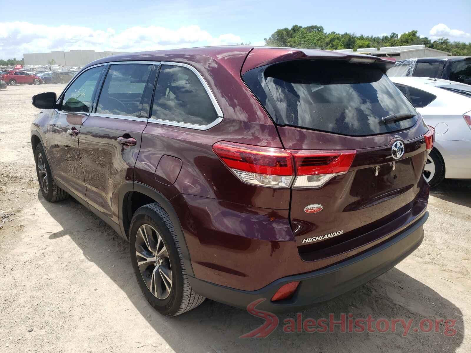 5TDZARFH6KS059107 2019 TOYOTA HIGHLANDER