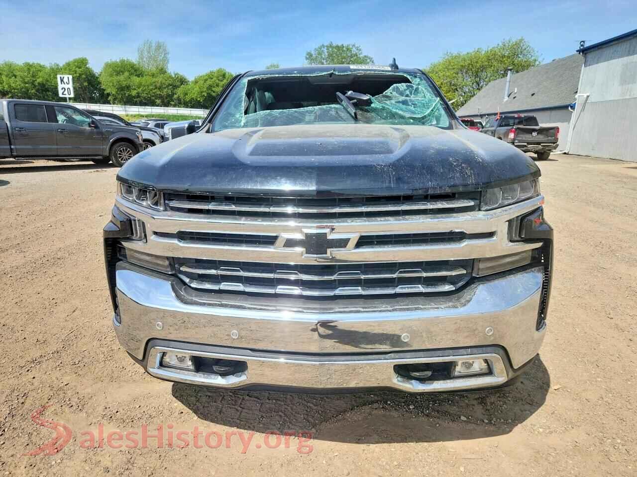2022 CHEVROLET SILVERADO VIN 3GCUYGEDXNG110703, rear view
