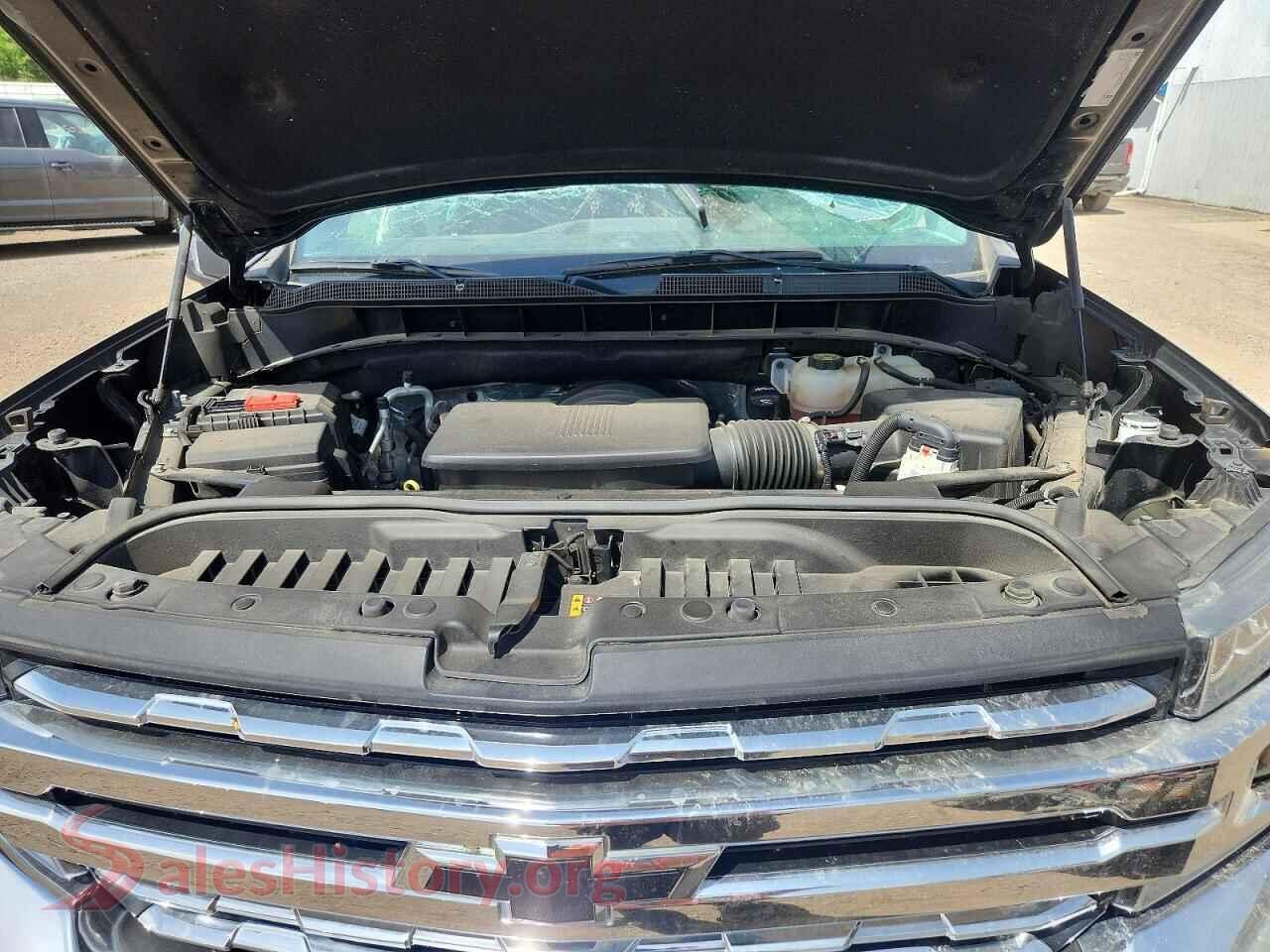 2022 CHEVROLET SILVERADO VIN 3GCUYGEDXNG110703, VIN plate