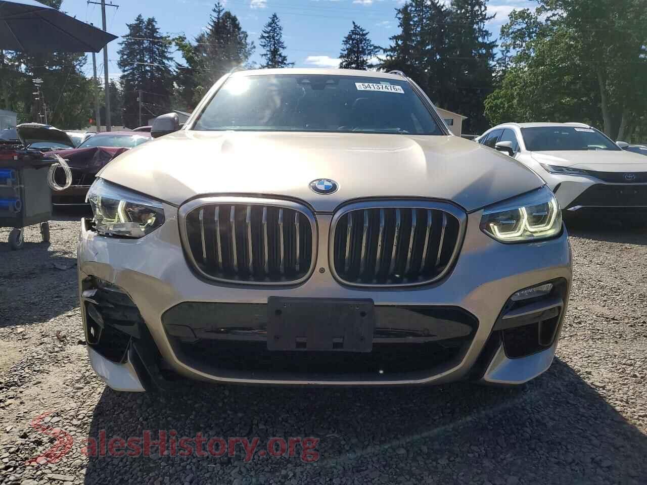 2019 BMW X3 VIN 5UXTS3C53KLR73499, rear view