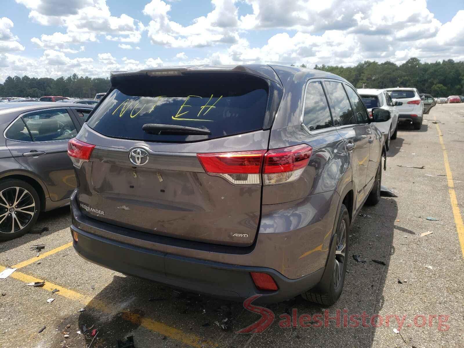 5TDBZRFHXKS963164 2019 TOYOTA HIGHLANDER