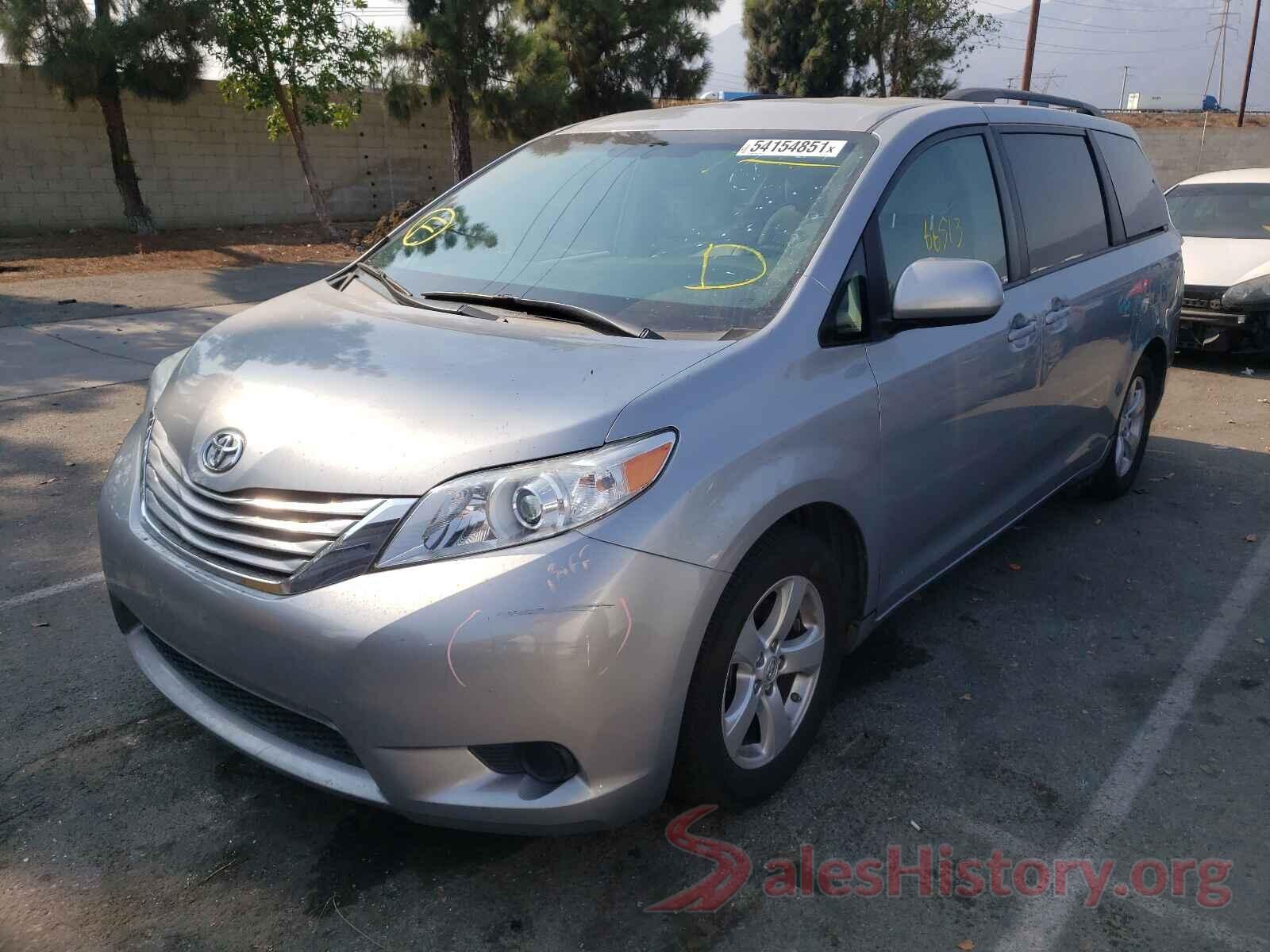 5TDKZ3DC5HS836898 2017 TOYOTA SIENNA