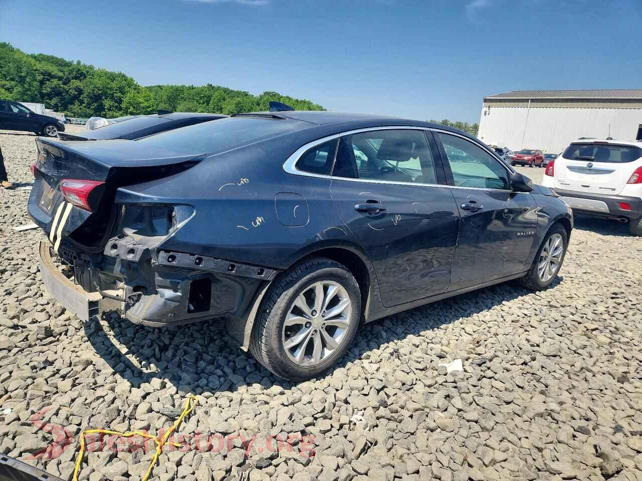 2019 CHEVROLET MALIBU VIN 1G1ZD5ST4KF142490, right side view
