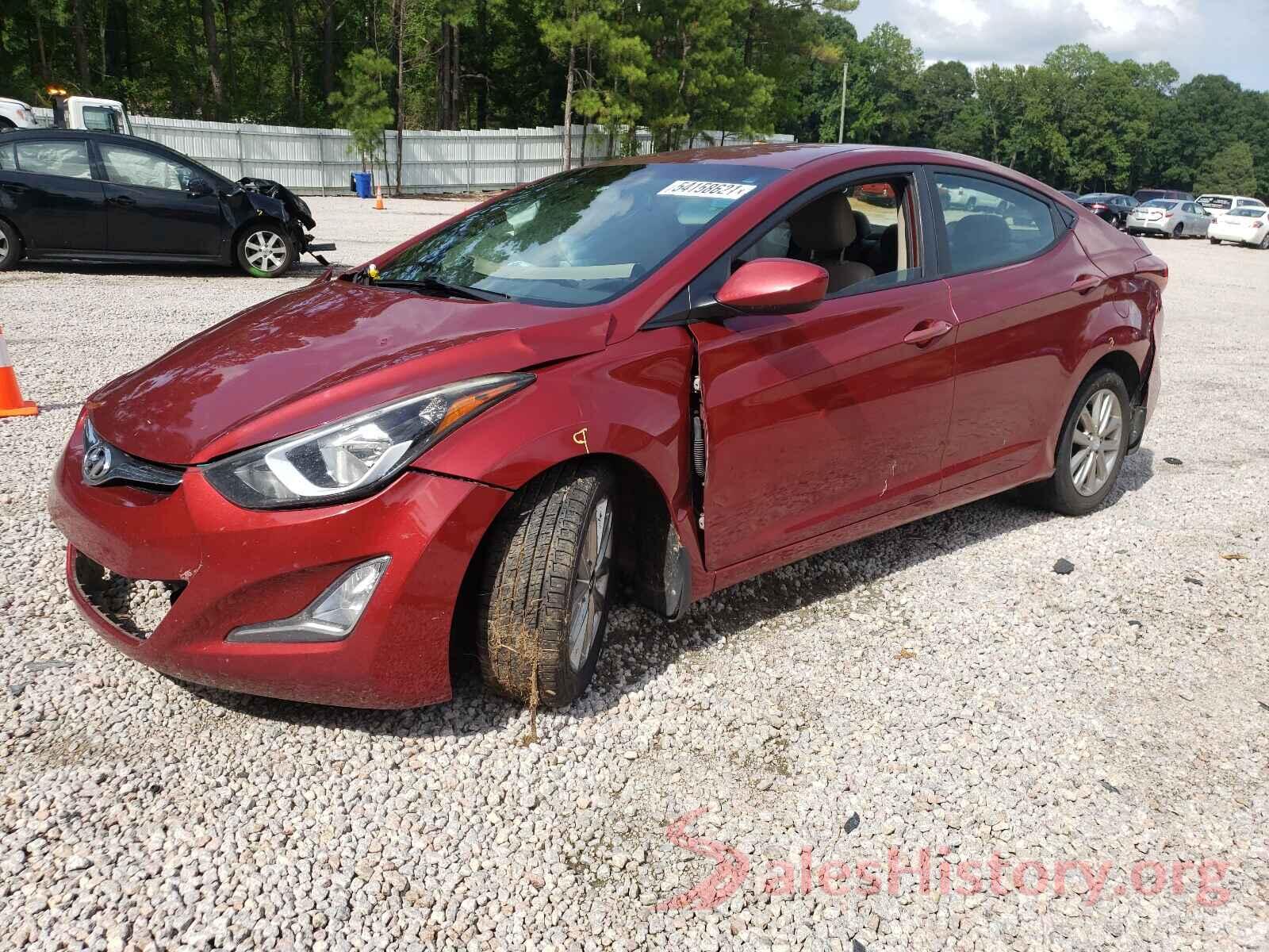 5NPDH4AE0GH715711 2016 HYUNDAI ELANTRA