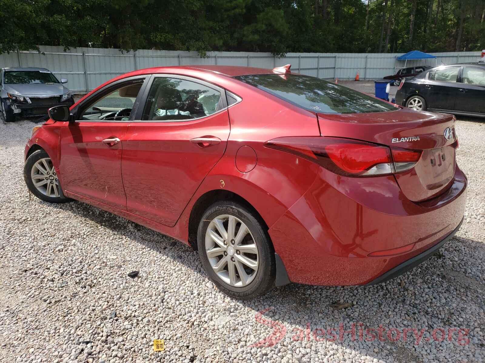 5NPDH4AE0GH715711 2016 HYUNDAI ELANTRA